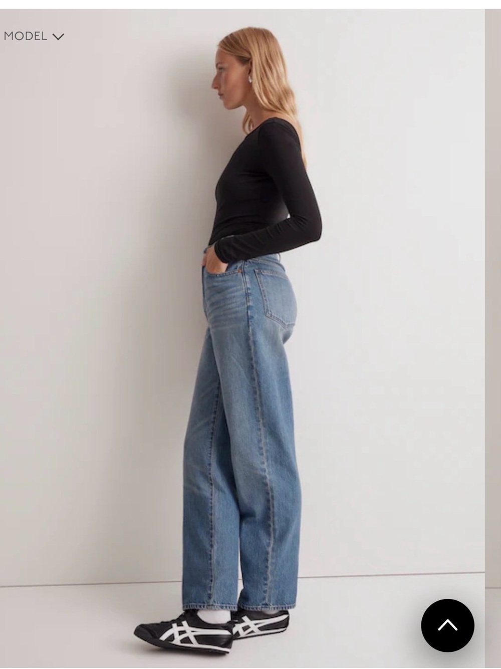 Madewell Baggy Straight Jeans High-Rise Wide Leg Jeans